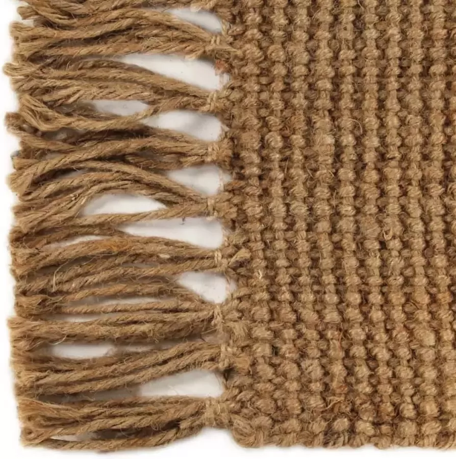 VidaXL -Vloerkleed-met-kwastjes-80x160-cm-jute