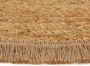 VidaXL -Vloerkleed-met-ruche-rand-gevlochten-rond-120-cm-jute - Thumbnail 1