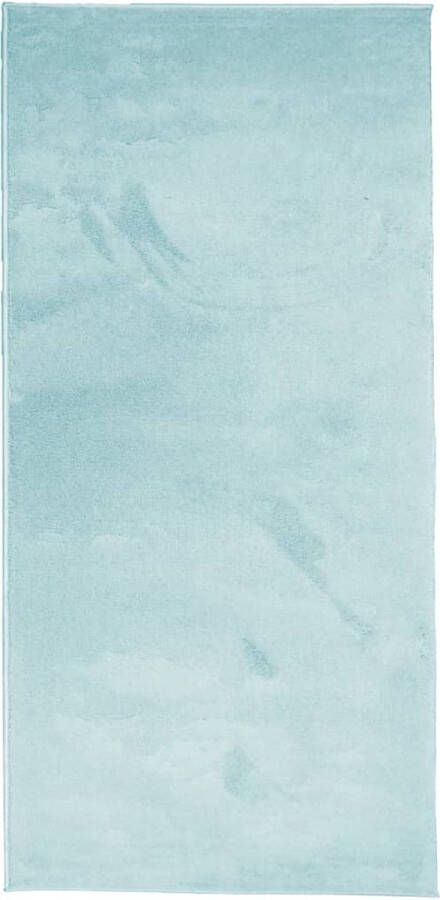 The Living Store OVIEDO Vloerkleed 100 x 200 cm Polyester Groen Duurzaam zacht en eenvoudig schoon te maken voor binnenruimtes Vloerkleed Tapijt Kamerdecoratie Livingroom Decoratie Slaapkamer Decoratie - Foto 2