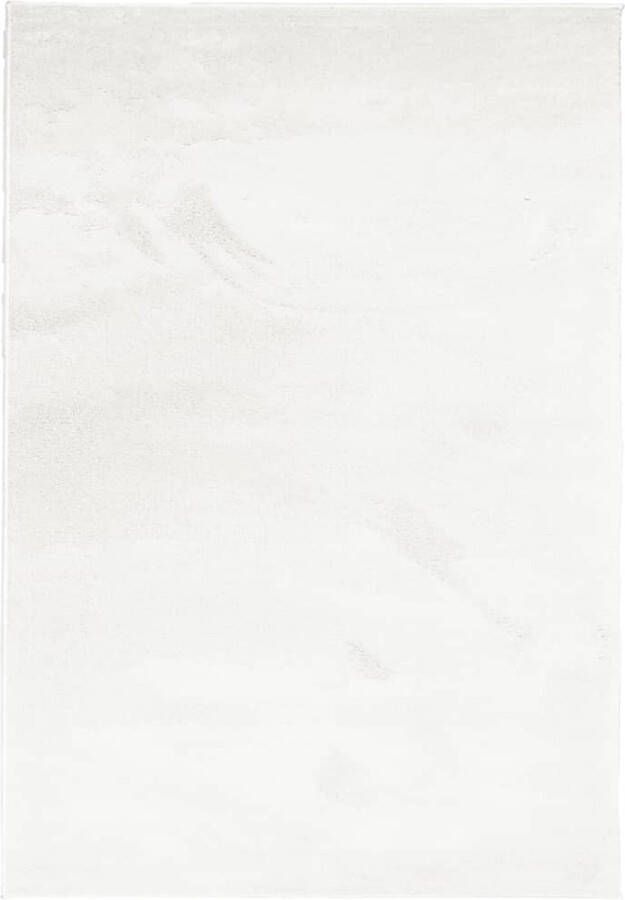 The Living Store OVIEDO Vloerkleed 120 x 170 cm Crème Polyester met 12.5 mm poolhoogte Vloerkleed Tapijten Kamerdecoratie Woonkamertapijt Slaapkamertapijt - Foto 2