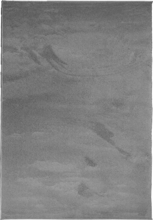 VidaXL -Vloerkleed-OVIEDO-laagpolig-140x200-cm-antracietkleurig