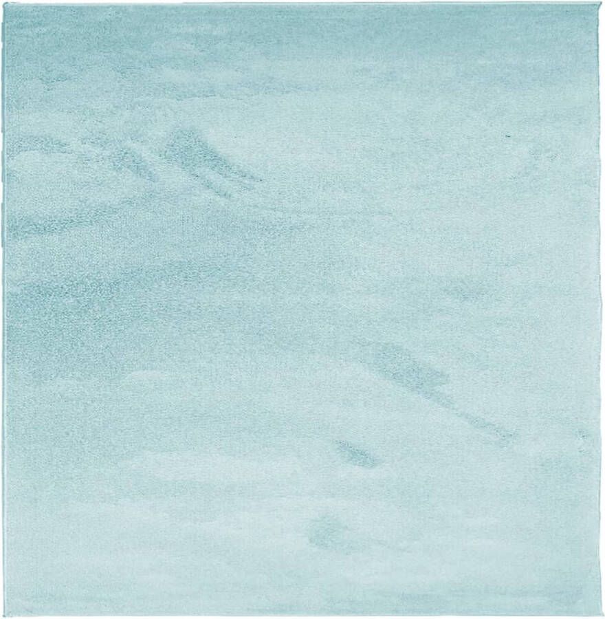 The Living Store OVIEDO Vloerkleed 160 x 160 cm Platte Polen Groen 100% Polyester Vloerkleed Tapijten Kamerdecoratie Livingroom Decoratie Slaapkamer Decoratie - Foto 2