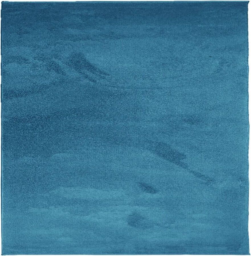 VidaXL -Vloerkleed-OVIEDO-laagpolig-160x160-cm-turquoise