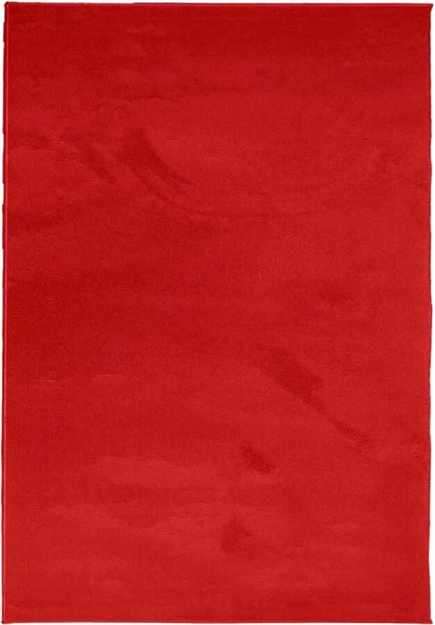 VidaXL -Vloerkleed-OVIEDO-laagpolig-160x230-cm-rood