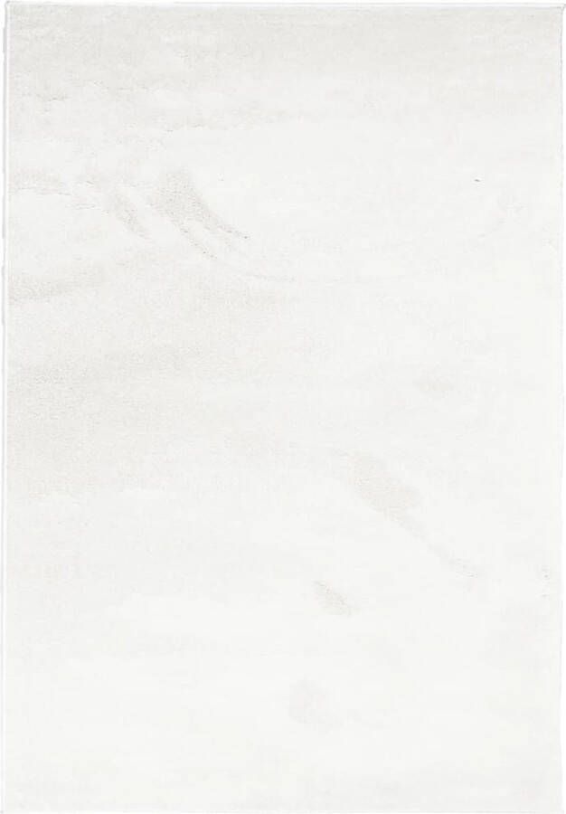 VidaXL Vloerkleed OVIEDO Laagpolig 140x200 cm Crème