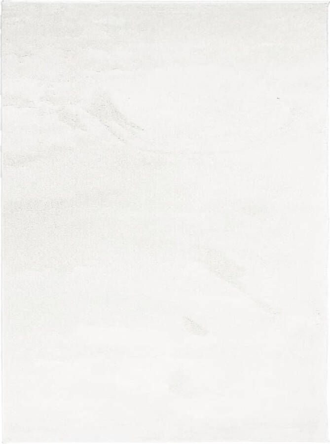 VidaXL Vloerkleed OVIEDO laagpolig 240x340 cm crÃ¨mekleurig