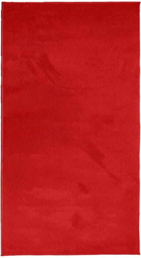 The Living Store OVIEDO Vloerkleed 80 x 150 cm Rood 100% Polyester 12.5 mm Polen Vloerkleed Tapijt Kamerdecoratie Livingroom Decoratie Slaapkamer Decoratie - Foto 2