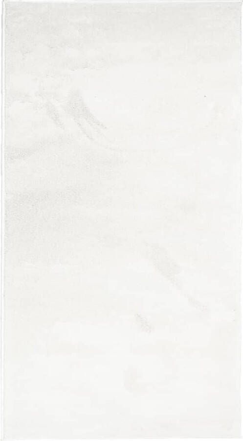 The Living Store OVIEDO Vloerkleed 80 x 150 cm Polyester Crème Vloerkleed Tapijten Kamerdecoratie Livingroom Decoratie Slaapkamer Decoratie