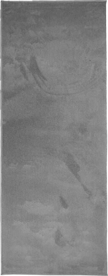 VidaXL -Vloerkleed-OVIEDO-laagpolig-80x200-cm-antracietkleurig