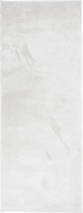 The Living Store OVIEDO Vloerkleed 80 x 200 cm Grijs 100% polyester Zachte platte textuur Vloerkleed Tapijt Woonkamertapijt Slaapkamertapijt Zacht Vloerkleed - Foto 2