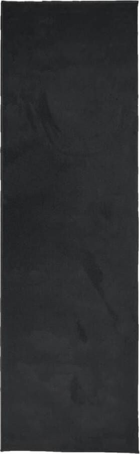 VidaXL -Vloerkleed-OVIEDO-laagpolig-80x250-cm-zwart