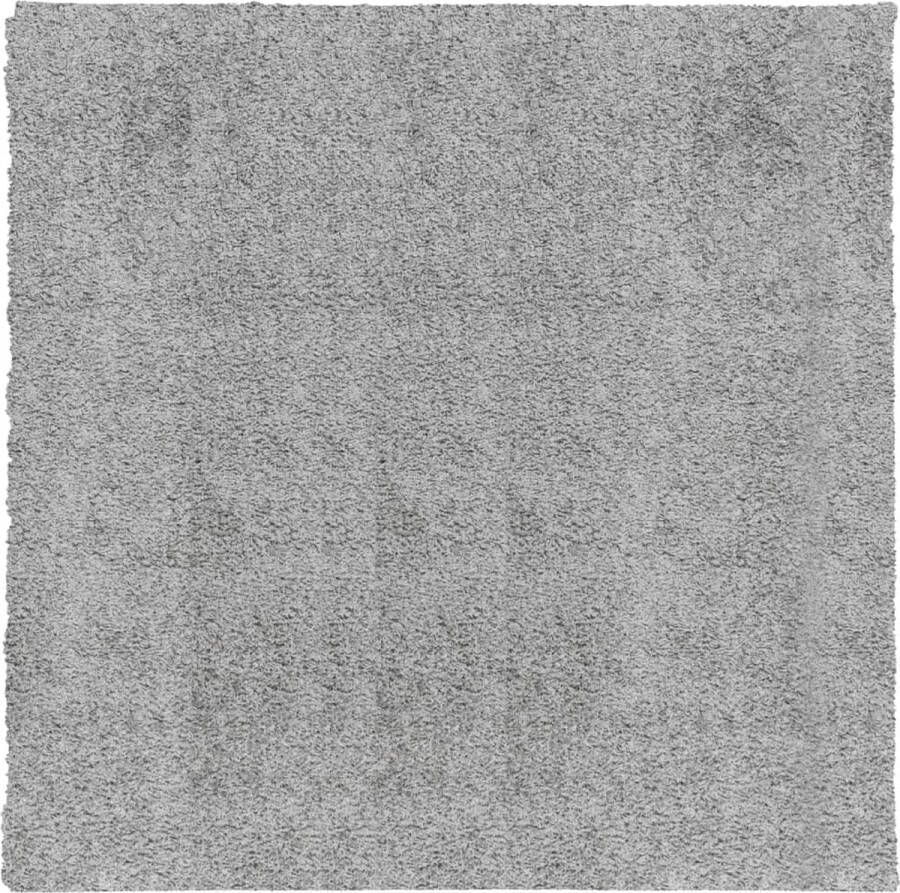 VidaXL -Vloerkleed-PAMPLONA-shaggy-hoogpolig-modern-120x120-cm-grijs