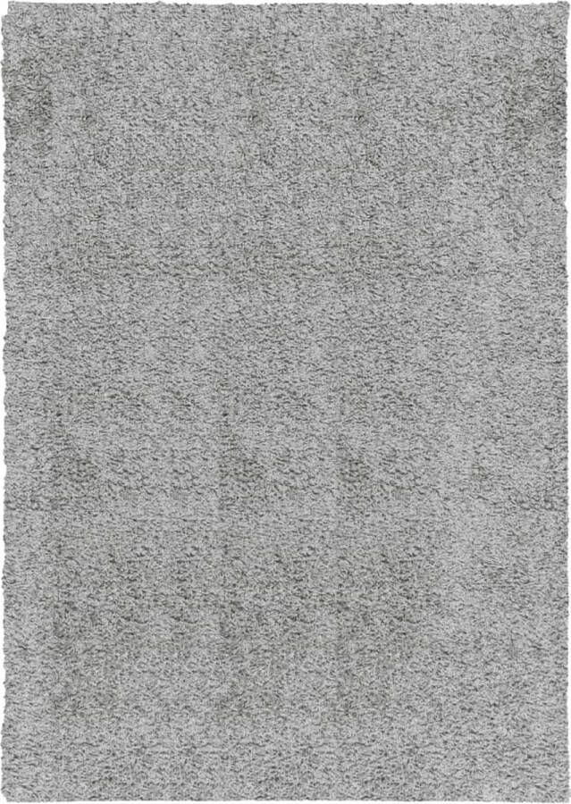 VidaXL -Vloerkleed-PAMPLONA-shaggy-hoogpolig-modern-120x170-cm-grijs