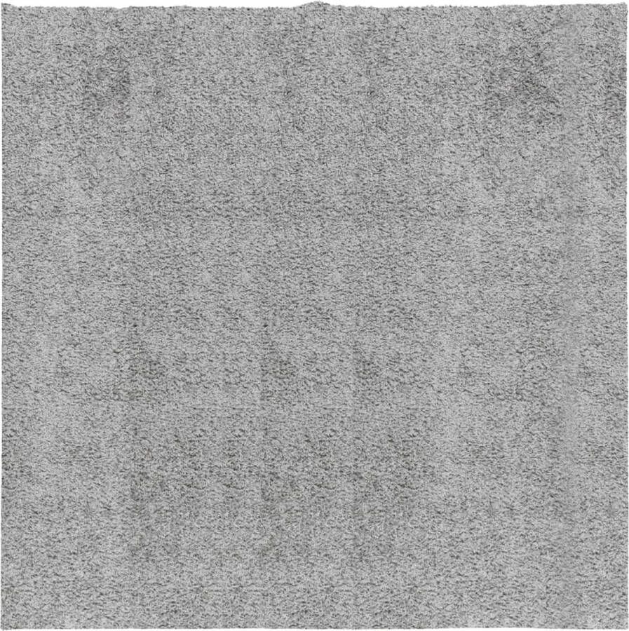 VidaXL -Vloerkleed-PAMPLONA-shaggy-hoogpolig-modern-160x160-cm-grijs