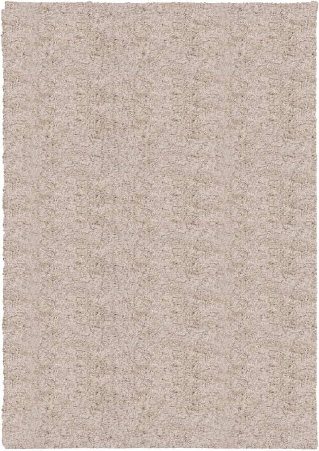 VidaXL -Vloerkleed-PAMPLONA-shaggy-hoogpolig-modern-160x230-cm-beige