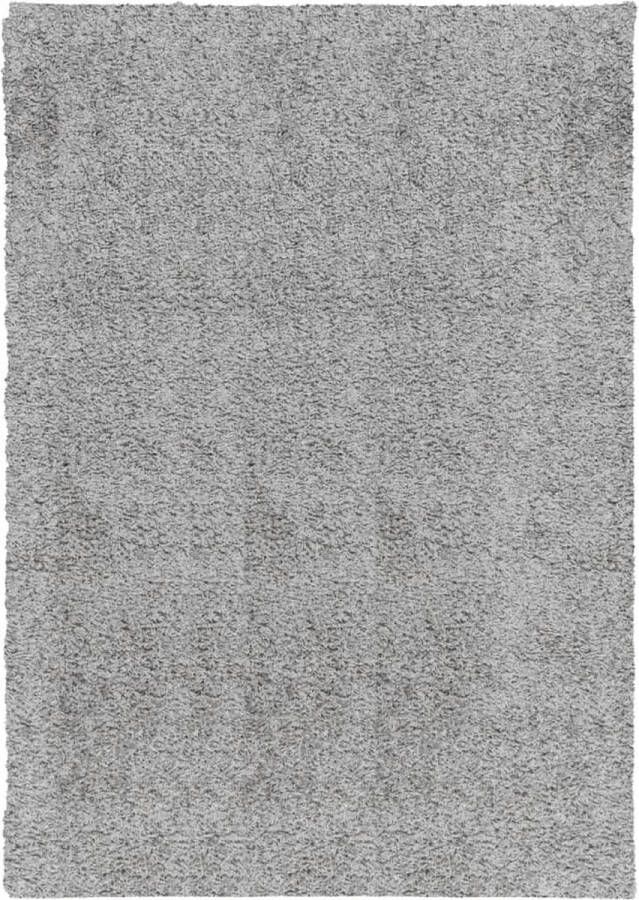 VidaXL -Vloerkleed-PAMPLONA-shaggy-hoogpolig-modern-160x230-cm-grijs