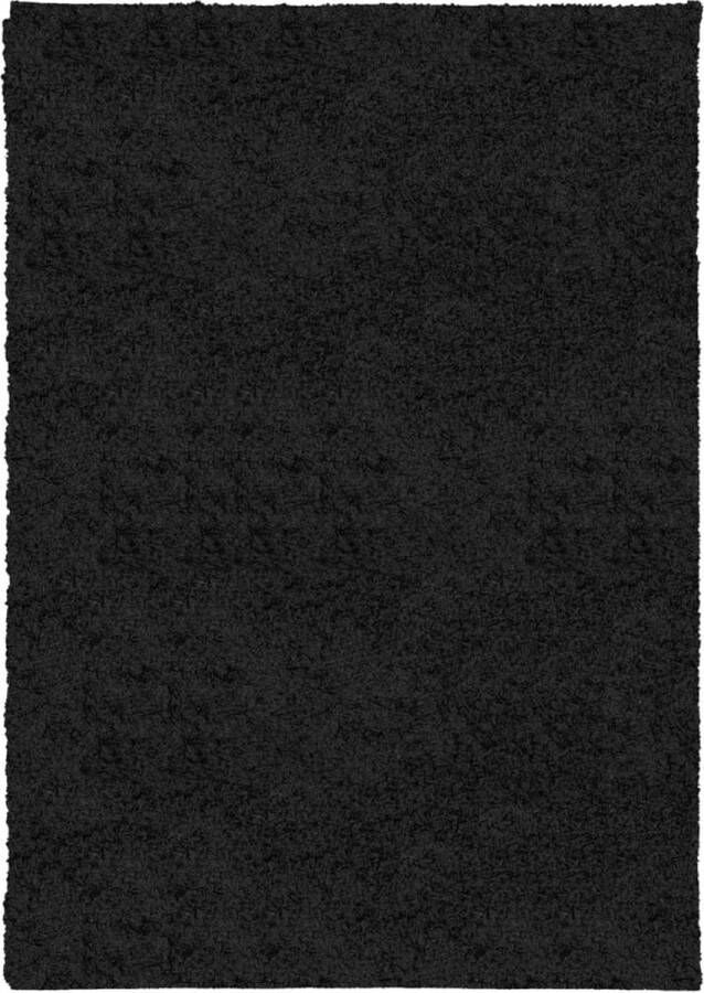 VidaXL -Vloerkleed-PAMPLONA-shaggy-hoogpolig-modern-160x230-cm-zwart