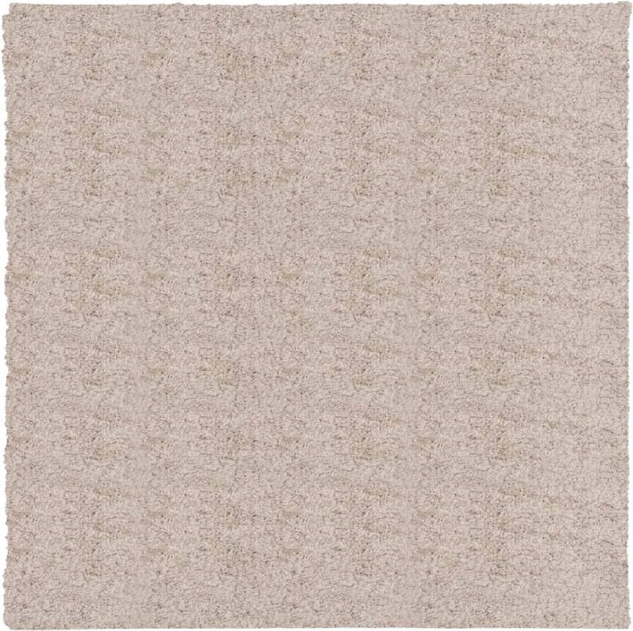 VidaXL -Vloerkleed-PAMPLONA-shaggy-hoogpolig-modern-200x200-cm-beige