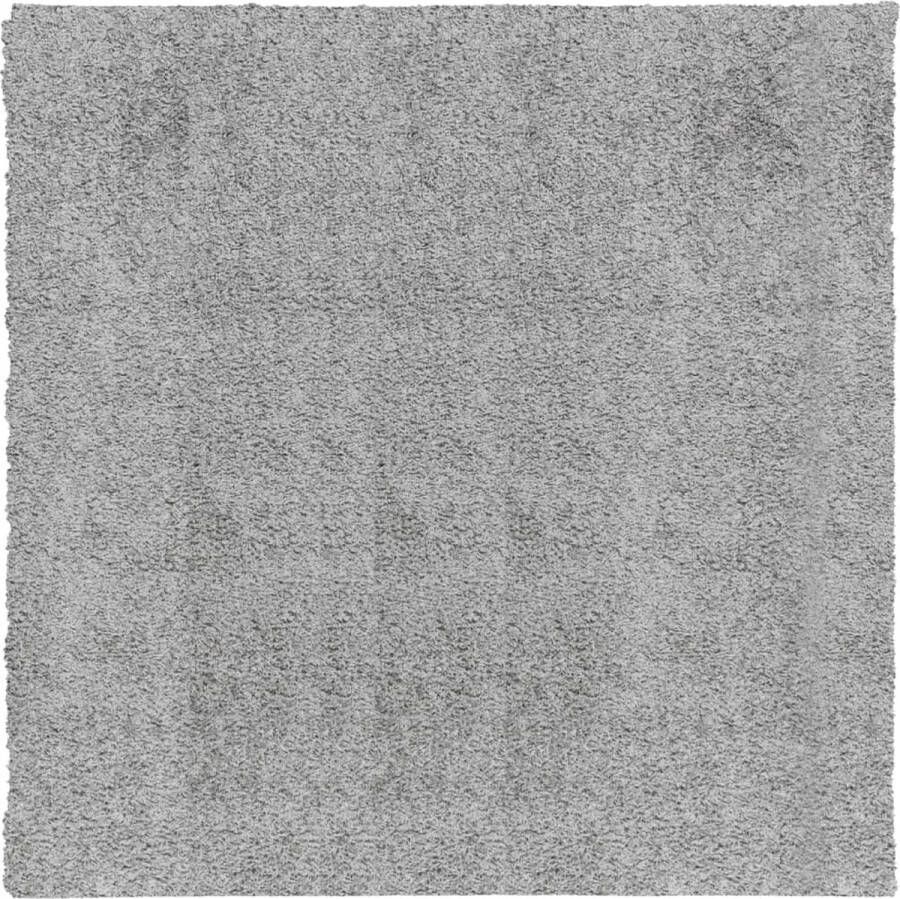 VidaXL -Vloerkleed-PAMPLONA-shaggy-hoogpolig-modern-200x200-cm-grijs