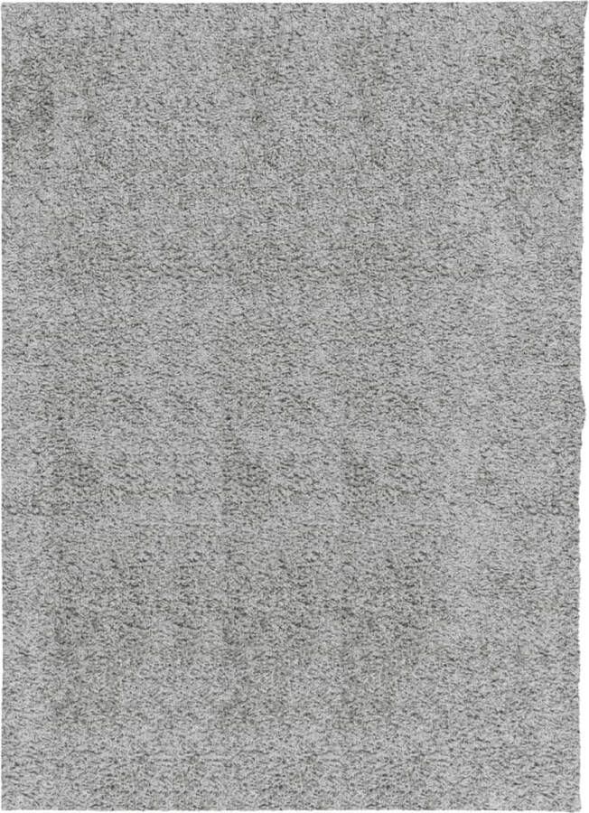 The Living Store PAMPLONA Shaggy vloerkleed 240 x 340 cm grijs 100% polypropeen Shaggy Vloerkleed Polypropyleen Vloerkleed Grijze Vloerkleed Woonkamer Tapijt Slaapkamer Tapijt - Foto 2