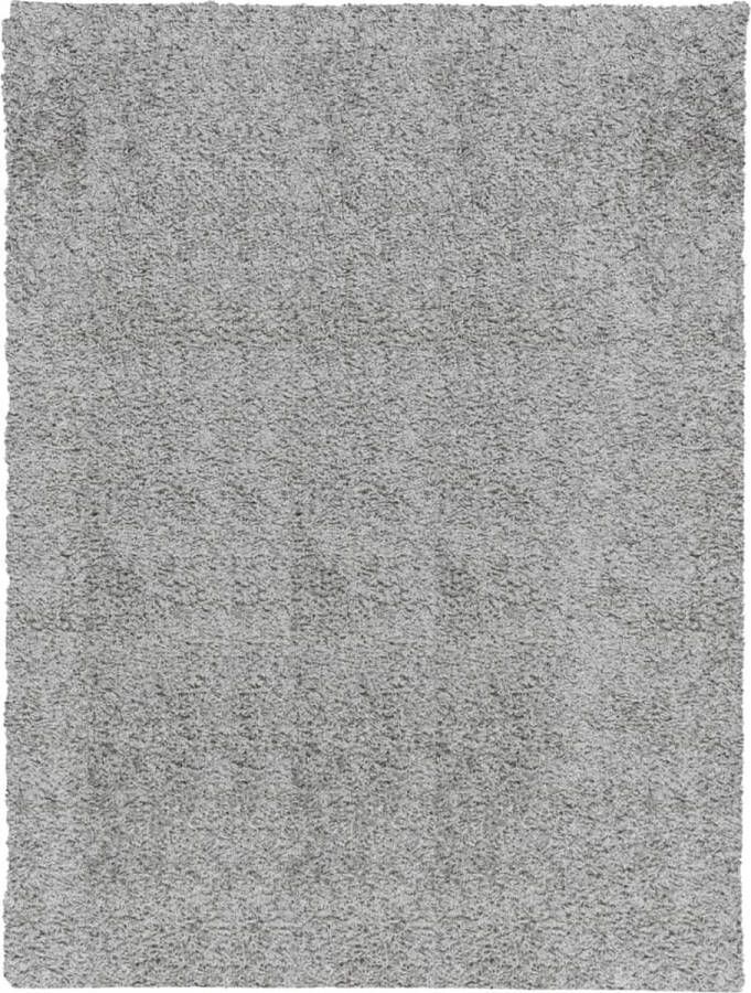 VidaXL -Vloerkleed-PAMPLONA-shaggy-hoogpolig-modern-300x400-cm-grijs