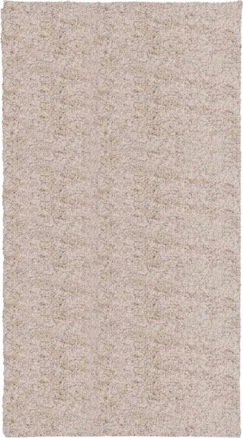 VidaXL -Vloerkleed-PAMPLONA-shaggy-hoogpolig-modern-60x110-cm-beige
