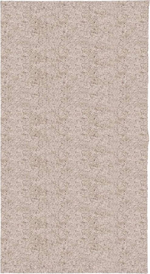 VidaXL -Vloerkleed-PAMPLONA-shaggy-hoogpolig-modern-80x150-cm-beige