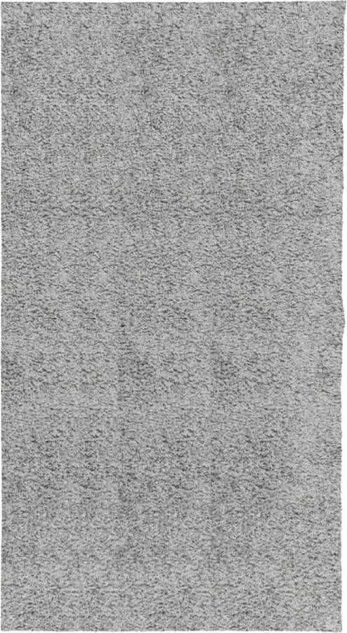 The Living Store PAMPLONA Vloerkleed 80 x 150 cm Grijs polypropeen met 30mm lange polen Shaggy Vloerkleed Polypropyleen Vloerkleed Grijs Vloerkleed Woonkamer Tapijt Slaapkamer Tapijt - Foto 3