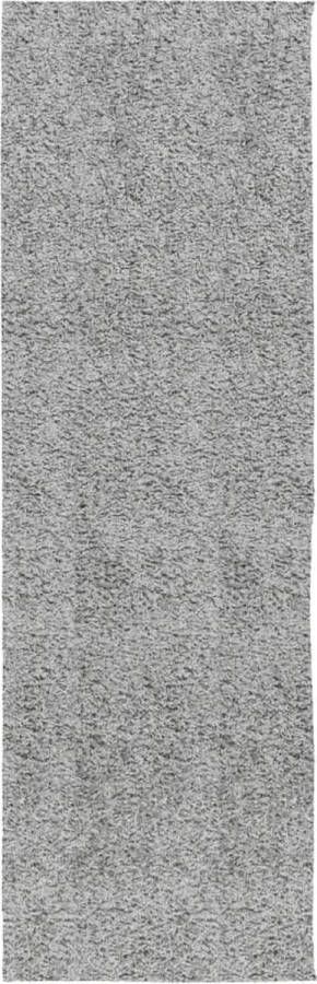 VidaXL -Vloerkleed-PAMPLONA-shaggy-hoogpolig-modern-80x250-cm-grijs
