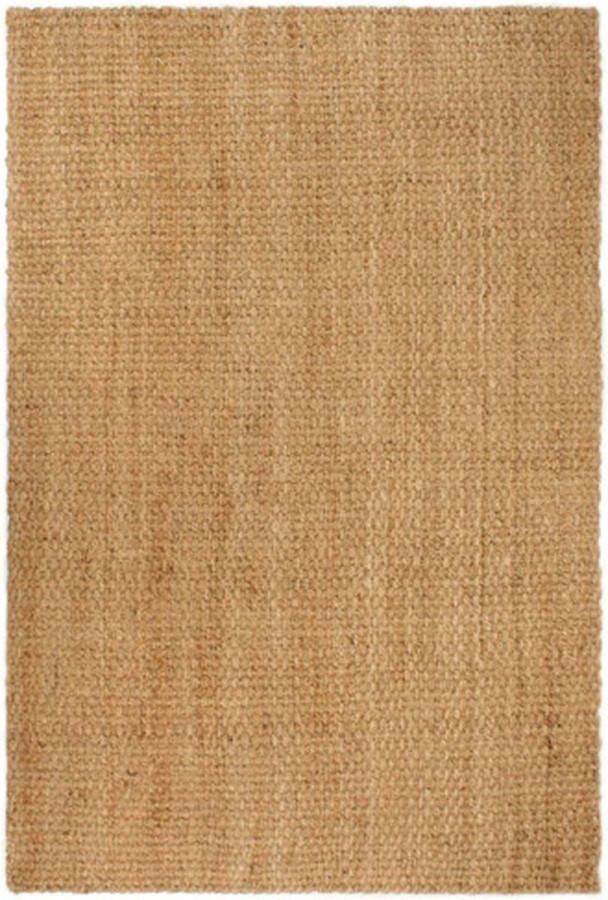 vidaXL Vloerkleed rechthoekig 120x180 cm jute naturel