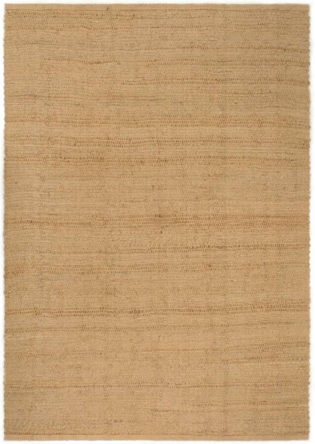 vidaXL Vloerkleed rechthoekig 80x160 cm jute naturel