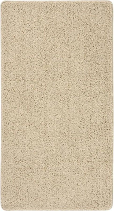 vidaXL -Vloerkleed-shaggy-anti-slip-80x150cm-crèmekleurig