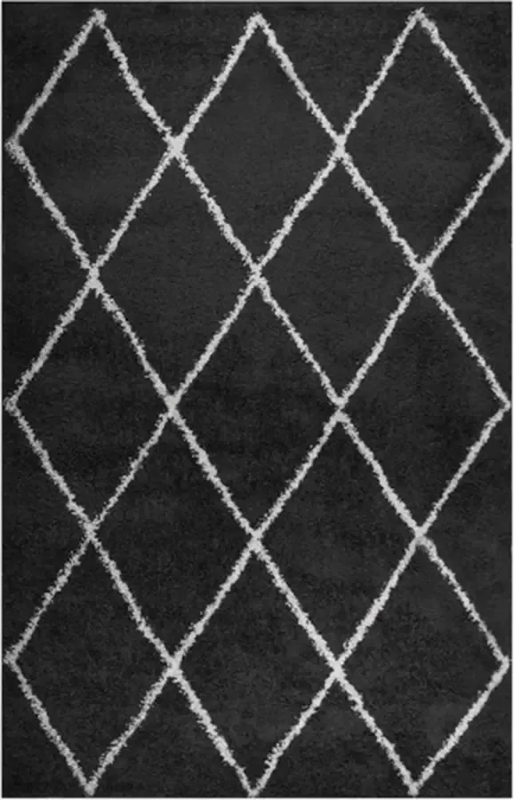 VidaXL -Vloerkleed-shaggy-hoogpolig-200x290-cm-crème--en-antracietkleur - Foto 2