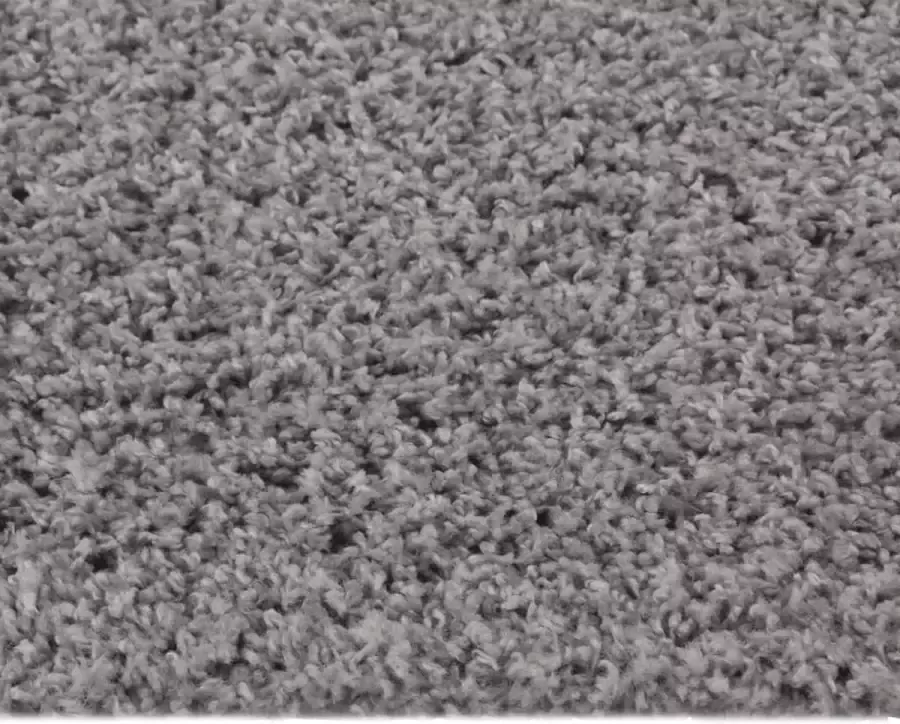 VidaXL Vloerkleed shaggy hoogpolig 200x290 cm grijs