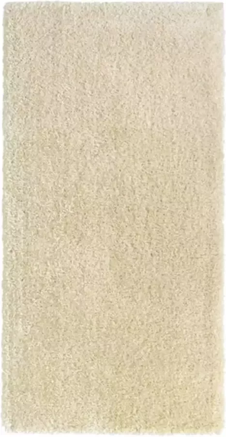 VidaXL Vloerkleed shaggy hoogpolig 50 mm 100x200 cm beige - Foto 2