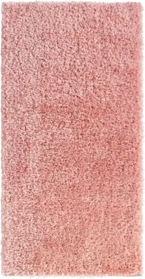 vidaXL Vloerkleed shaggy hoogpolig 50 mm 100x200 cm roze