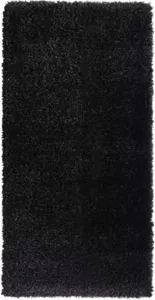 VidaXL Vloerkleed shaggy hoogpolig 50 mm 100x200 cm zwart