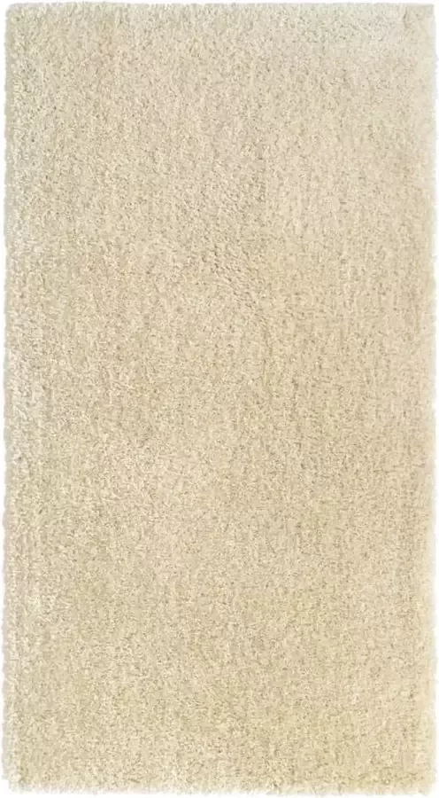 VidaXL Vloerkleed shaggy hoogpolig 50 mm 80x150 cm beige