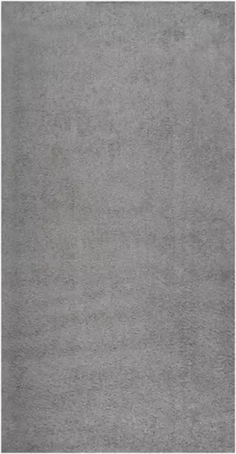 vidaXL Vloerkleed shaggy hoogpolig 80x150 cm grijs
