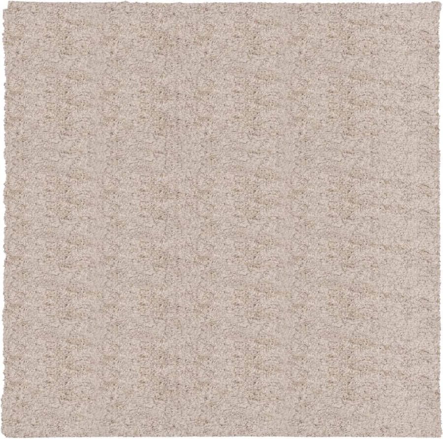 VidaXL -Vloerkleed-PAMPLONA-shaggy-hoogpolig-modern-120x120-cm-beige