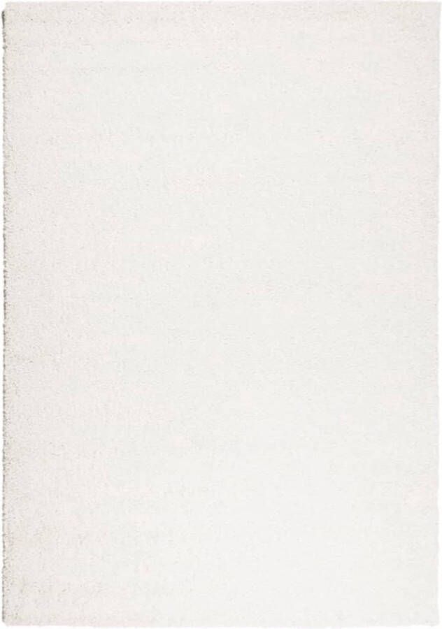 VidaXL Vloerkleed PAMPLONA shaggy hoogpolig modern 120x170 cm crÃ¨me
