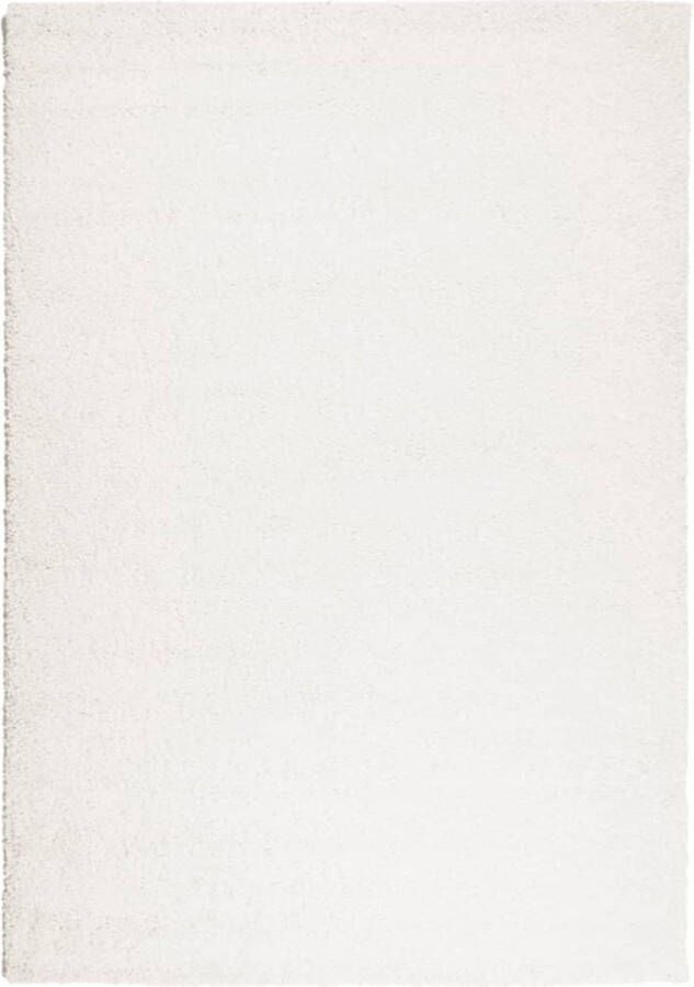 VidaXL Vloerkleed PAMPLONA shaggy hoogpolig modern 140x200 cm crÃ¨me
