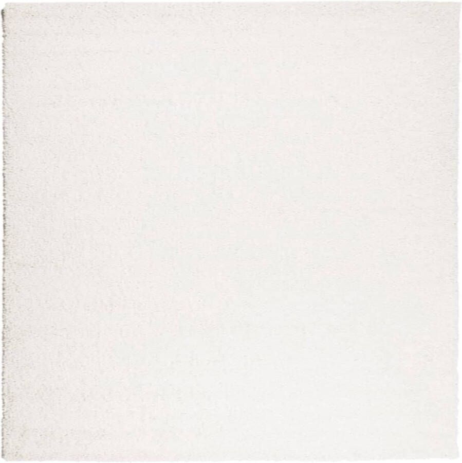 VidaXL Vloerkleed PAMPLONA shaggy hoogpolig modern 200x200 cm crÃ¨me