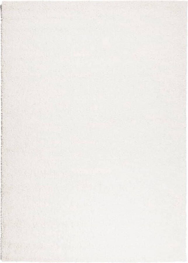 VidaXL Vloerkleed PAMPLONA shaggy hoogpolig modern 240x340 cm crÃ¨me