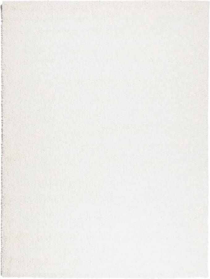 VidaXL Vloerkleed PAMPLONA shaggy hoogpolig modern 300x400 cm crÃ¨me