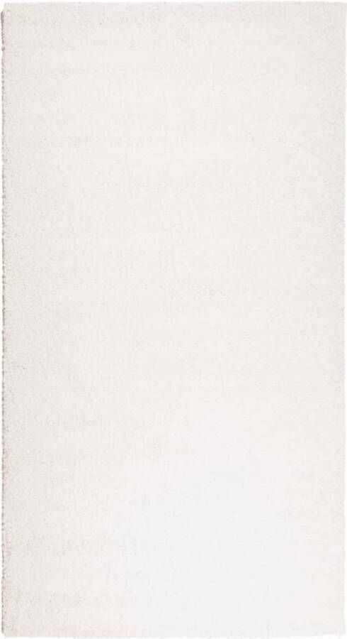 VidaXL Vloerkleed PAMPLONA shaggy hoogpolig modern 60x110 cm crÃ¨me