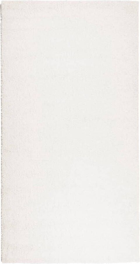 VidaXL Vloerkleed PAMPLONA shaggy hoogpolig modern 80x150 cm crÃ¨me