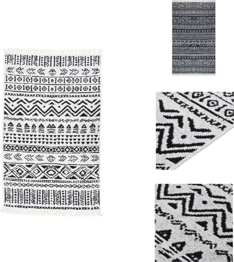 VidaXL Vloerkleed Verstelbaar Voerkleed Afmeting- 160 x 230 cm Materiaal- 100% gerecycled katoen Vloerkleed