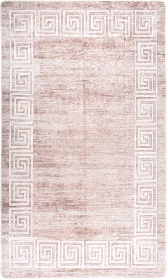 vidaXL -Vloerkleed-wasbaar-anti-slip-120x170-cm-beige