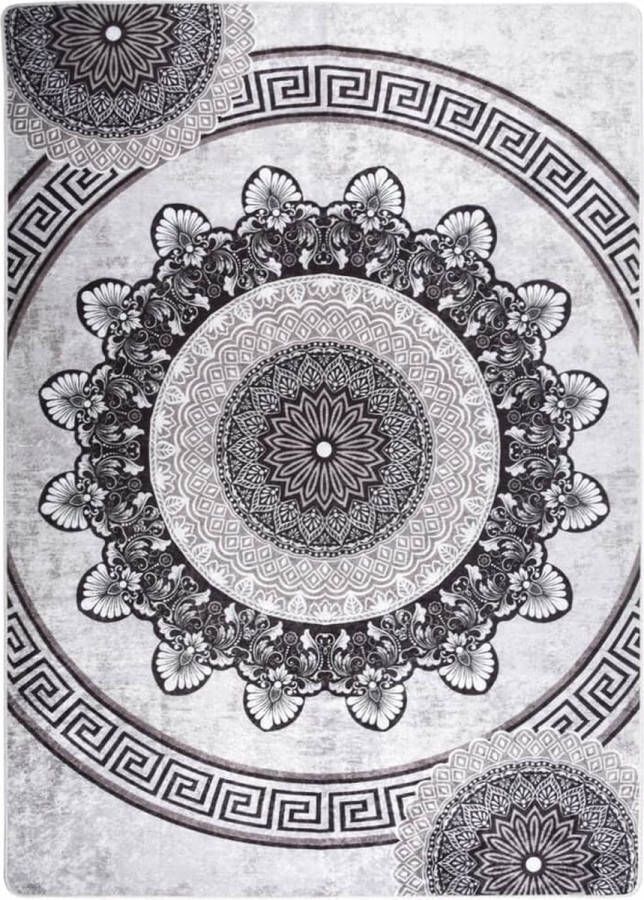 VidaXL -Vloerkleed-wasbaar-anti-slip-120x170-cm-meerkleurig - Foto 2